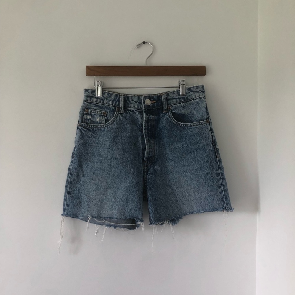 Zara High Rise Denim Cutoff Shorts | Size 4